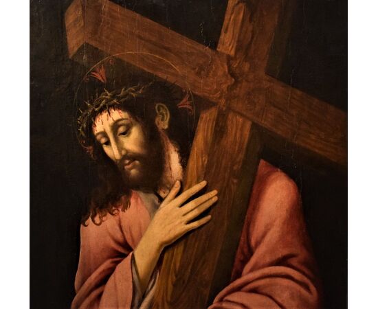 "Cristo Portacroce"  olio su tavola VENDUTO