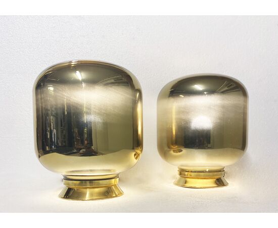 Lampada vintage - 1970 - vetro dorato - 1 lampada disponibile