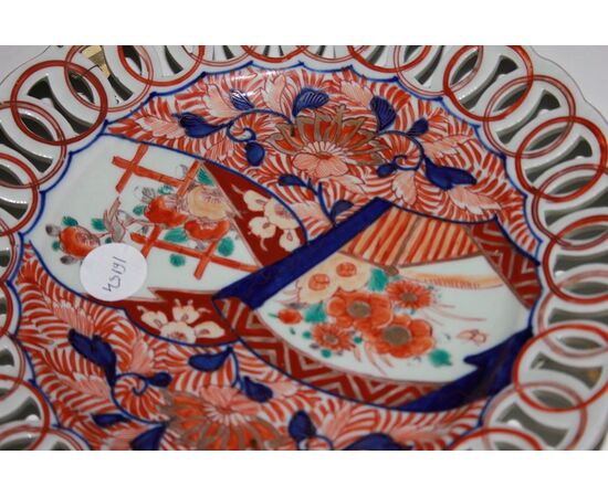 Coppia di piatti Giapponesi Imari di fine 1800