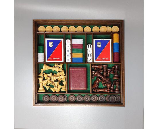 1970s Gorgeous Piero Fornasetti Board Game Set. Made in Italy