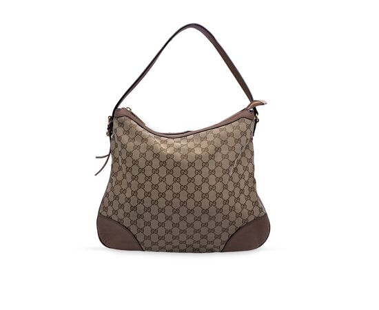 GUCCI Borsa Hobo in Tela Col. Beige Bree M