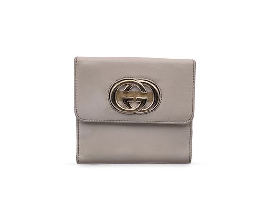 GUCCI Portafoglio in Pelle Col. Beige n.a. S