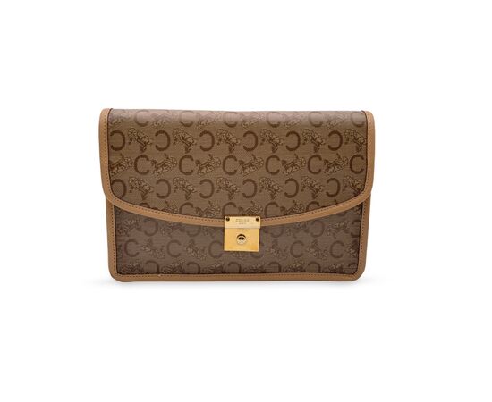 CELINE Pochette Vintage in Tela Col. Beige C Macadam S