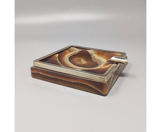1970s Gorgeous Smoking Set in Onyx. Made in Italy