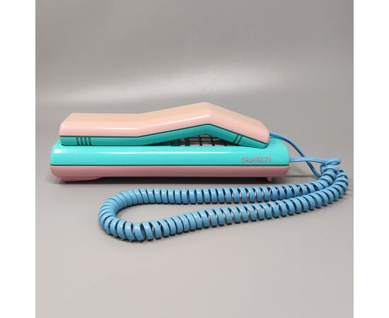 1980s (1989) Gorgeous Swatch Twin Phone "1st Model". Memphis Style