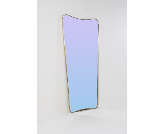 Specchio "scudo" stile Giò Ponti - 1970
