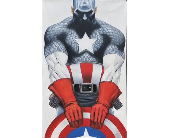 "Captain America" - Acrilico su tela