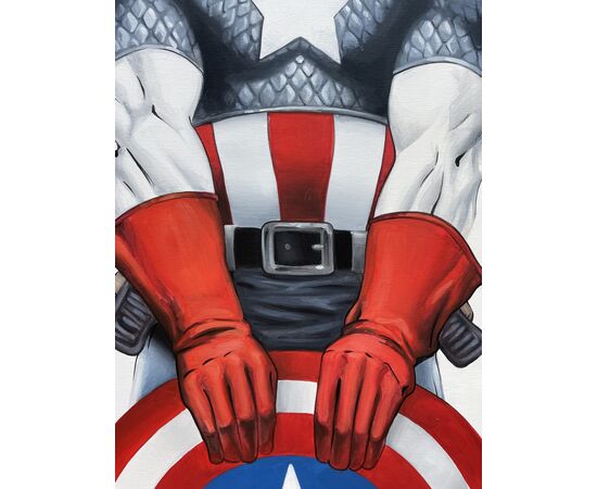 "Captain America" - Acrilico su tela