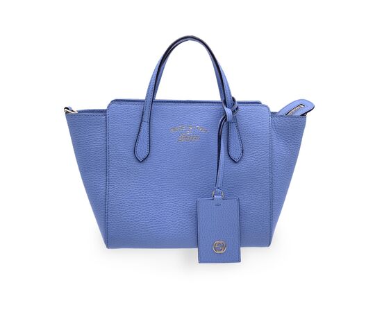 GUCCI Borsa a Mano in Col. Blu Swing M