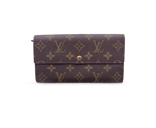 LOUIS VUITTON Portafoglio Vintage in Tela Col. Marrone Sarah M