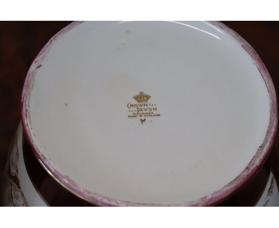 Coppia di Vasi Potiche in ceramica di Crown Devon Fieldings, anni '50 PREZZO TRATTABILE