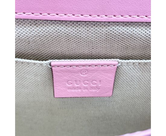 GUCCI Borsa a Mano in Pelle Col. Rosa Dionysus Bamboo M