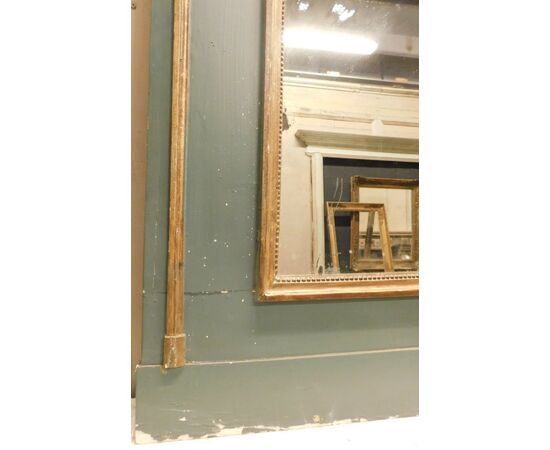 SPECC480 - Specchiera in legno con dipinto, epoca '800, cm l 93 x H 156