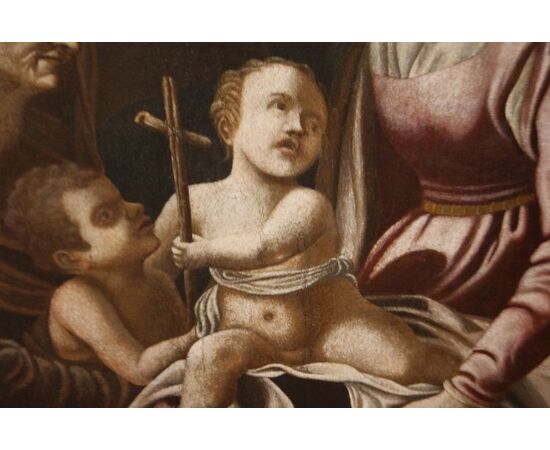 Antico dipinto Bartolomeo Schedoni del 1600 Madonna con Gesù