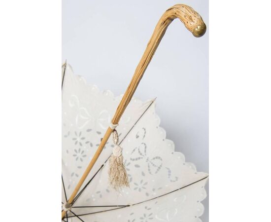 Elegante parasole francese in tessuto ricamato - B/1484