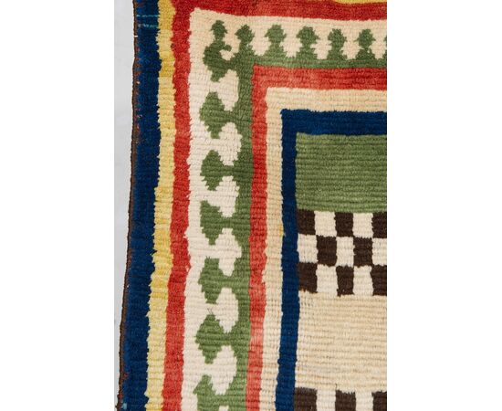 Vecchio tappeto nomadi Gashgai (Kaskai) policromo - n.826