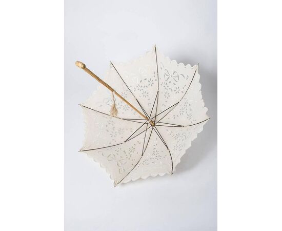 Elegante parasole francese in tessuto ricamato - B/1484