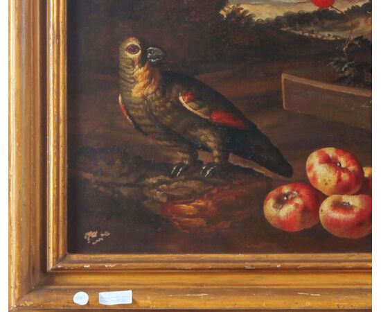 Straordinario dipinto olio su tela raffiguranti natura morta Paolo Paoletti