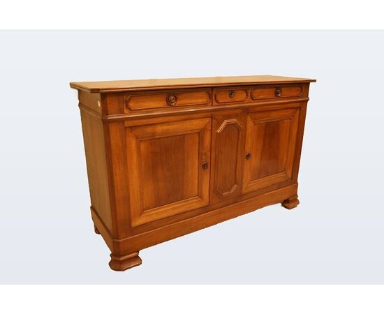 Antica credenza francese del 1800 stile Luigi Filippo in noce completamente Restaurata 