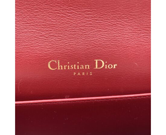 CHRISTIAN DIOR Pochette in Pelle Lucida Col. Rosso Lady Dior S