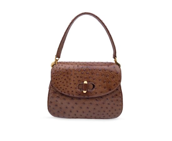 GUCCI Borsa a Mano Vintage in Pelle Col. Marrone n.a. M