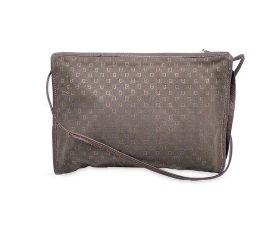 FENDI Borsa a Tracolla Vintage in Tela Col. Verde n.a. M