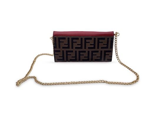 FENDI Portafoglio in Pelle Col. Rosso n.a. S