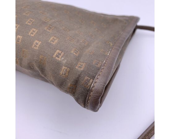 FENDI Borsa a Tracolla Vintage in Tela Col. Verde n.a. M
