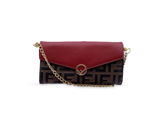 FENDI Portafoglio in Pelle Col. Rosso n.a. S
