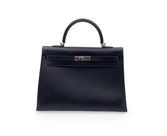 HERMES Borsa a Mano in Pelle Col. Nero Kelly 35 M