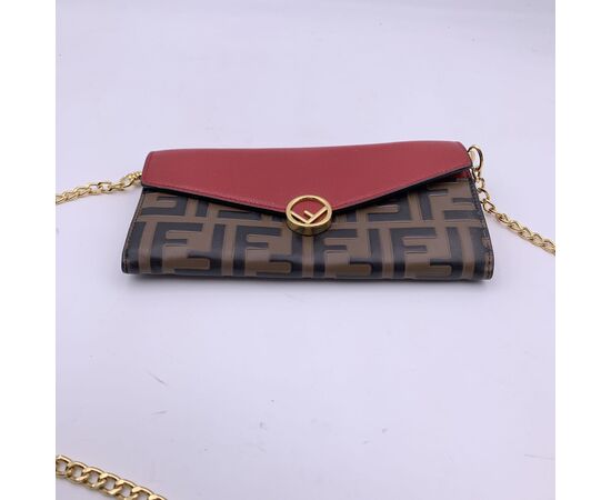 FENDI Portafoglio in Pelle Col. Rosso n.a. S