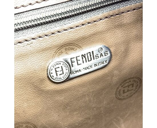 FENDI Borsa a Tracolla Vintage in Tela Col. Verde n.a. M