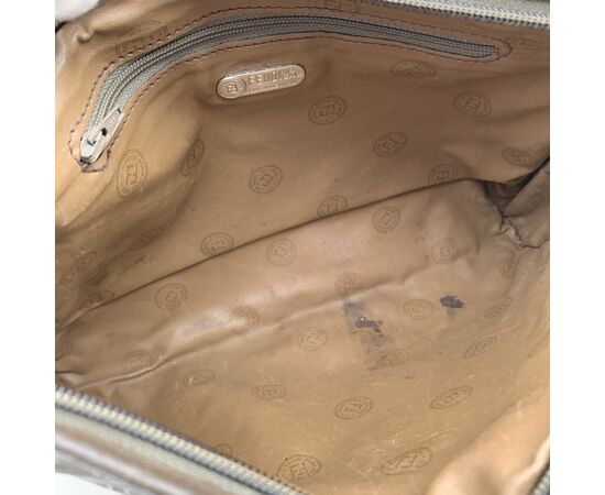 FENDI Borsa a Tracolla Vintage in Tela Col. Verde n.a. M