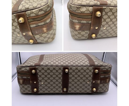 GUCCI Borsa da Viaggio Vintage in Tela Col. Beige n.a. L
