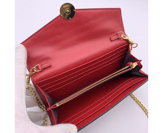 FENDI Portafoglio in Pelle Col. Rosso n.a. S