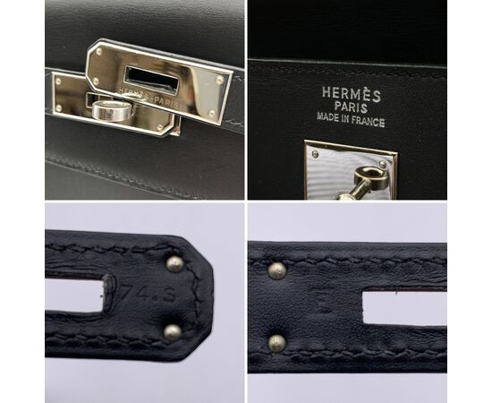 HERMES Borsa a Mano in Pelle Col. Nero Kelly 35 M