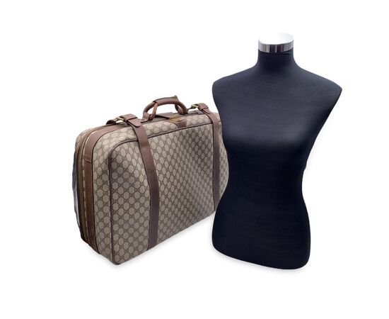 GUCCI Borsa da Viaggio Vintage in Tela Col. Beige n.a. L