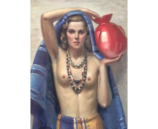 Dipinto , nudo di donna di Giacomo Gabbiani 