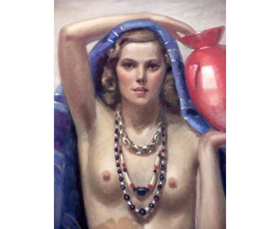 Dipinto , nudo di donna di Giacomo Gabbiani 