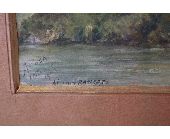 Painting, &quot;Lake Como&quot;     