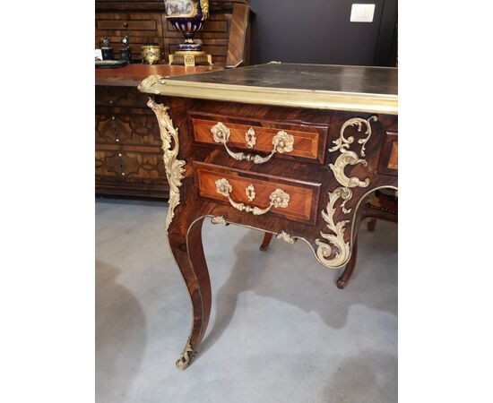 Rosewood and rosewood center desk     