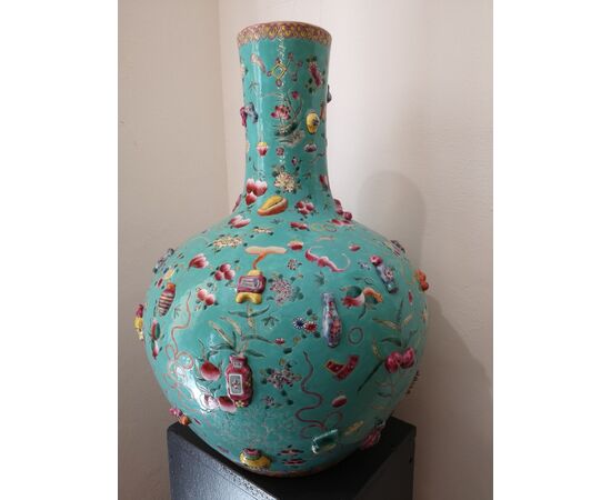 Grande vaso in porcellana , Cina
