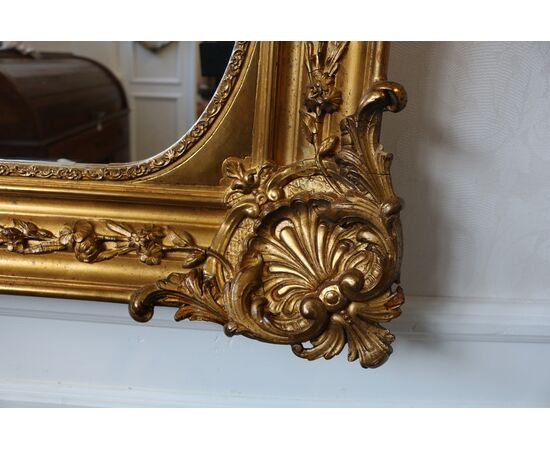 Large golden mirror     