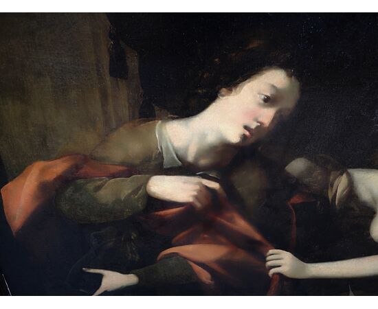 Grande dipinto" La castità di San Giuseppe " epoca: 600
