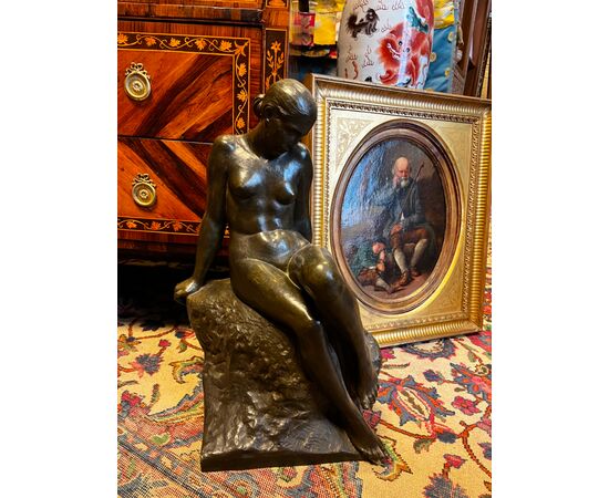 Bronzo nudo femminile di Audagna Virgilio (1903).