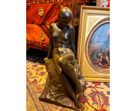 Bronzo nudo femminile di Audagna Virgilio (1903).