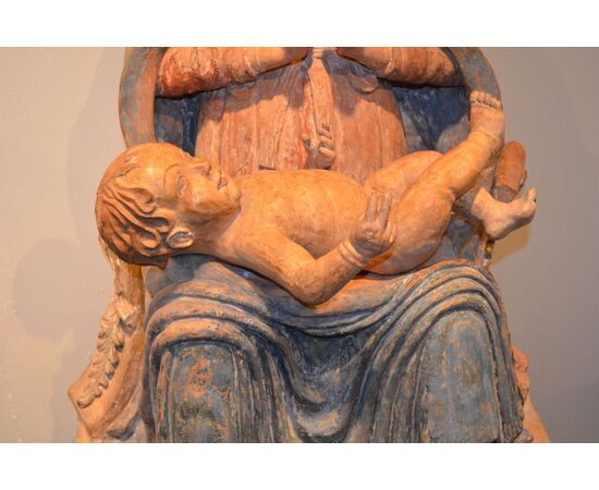 Madonna and Child sculpture Abruzzo late XV-early XVI century