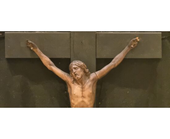 Scultura lignea raffigurante Cristo - Epoca 600