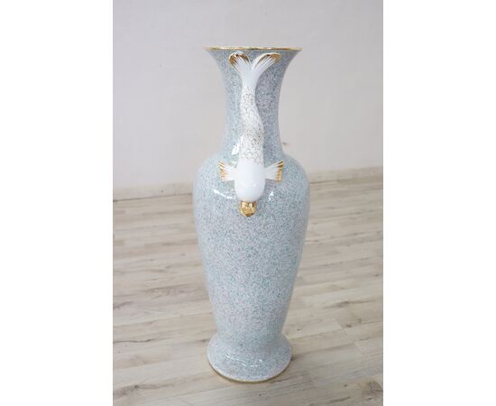 Large porcelain vase made in Italy 1980     