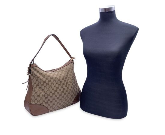 GUCCI Borsa Hobo in Tela Col. Beige Bree M